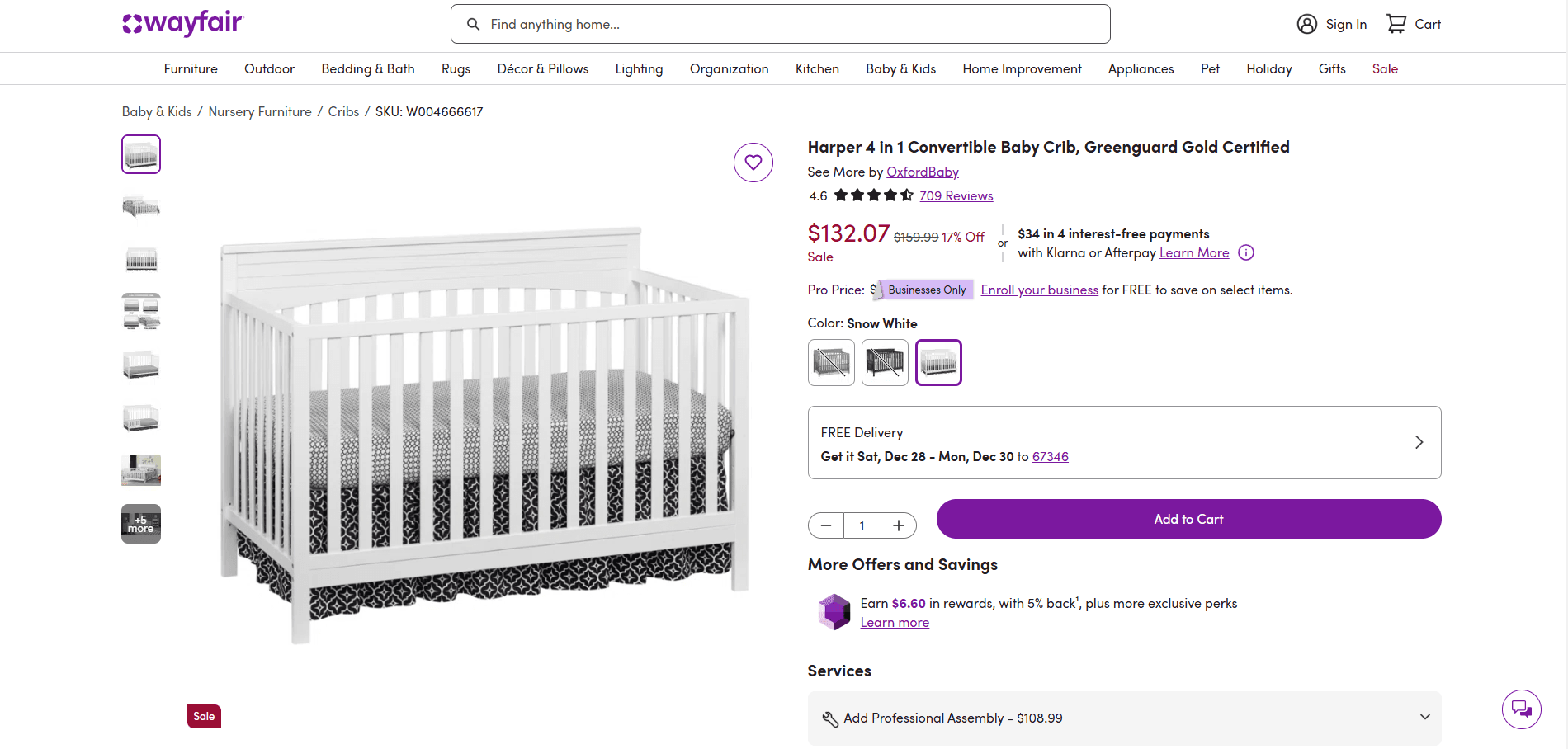 Scrape Wayfair Products